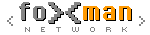Diseño web. foXman network. logotipo.